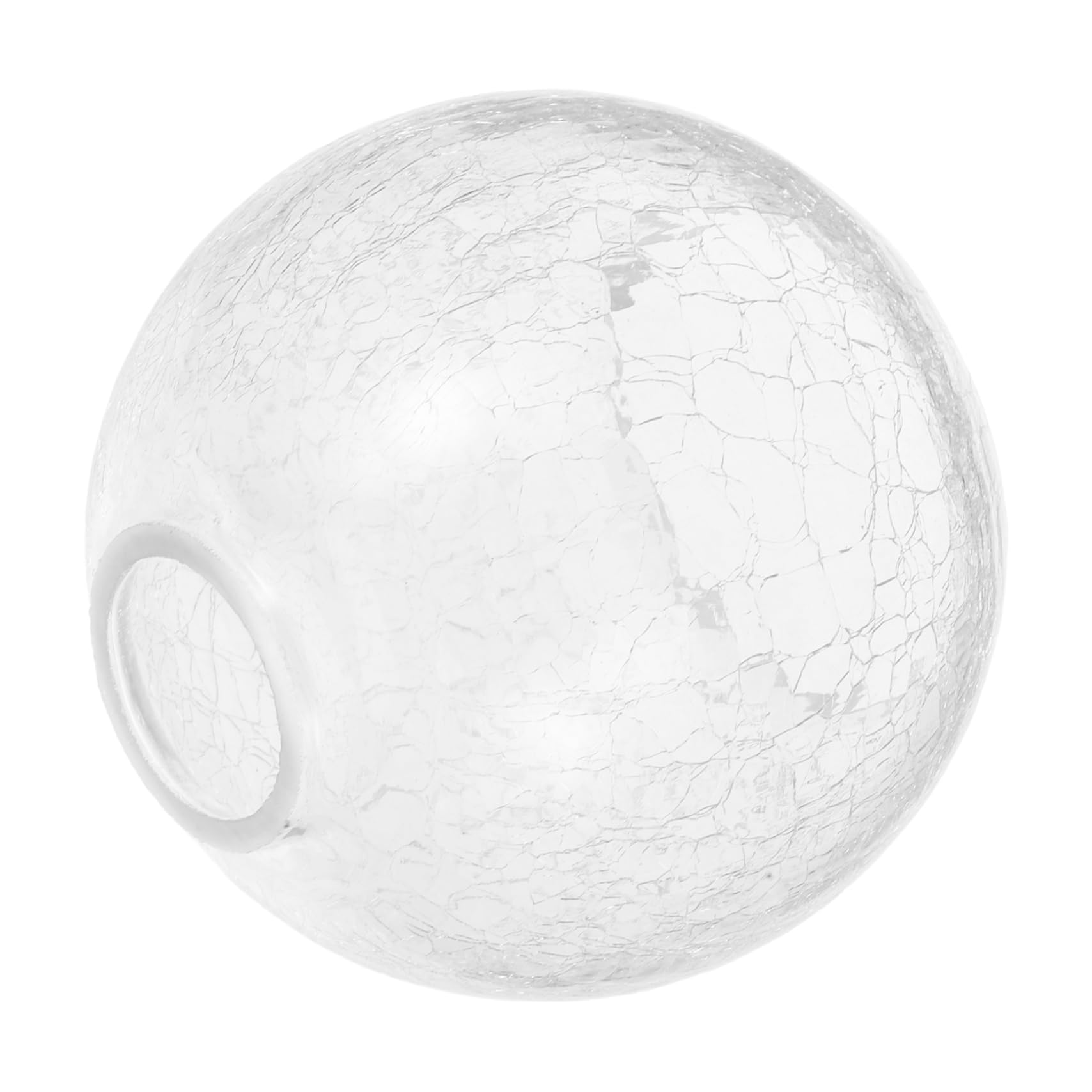 KONTONTY Glass Pendant Lamp Shade with Crack Finish, Round Ball Shape, Easy to Install and Eye Protection, for Bedroom and Hallway Lighting