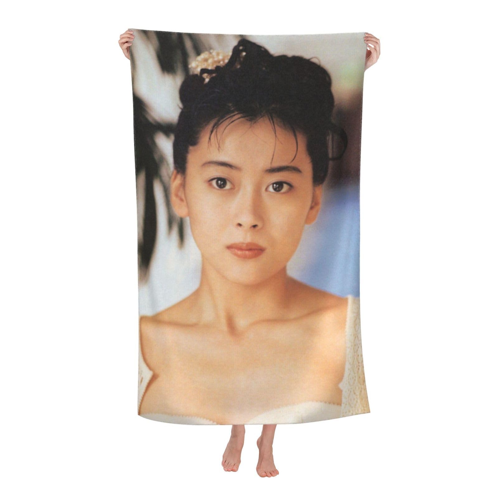 Amazon｜中山美穂 バスタオル ビーチタオル タオル スイミングタオル