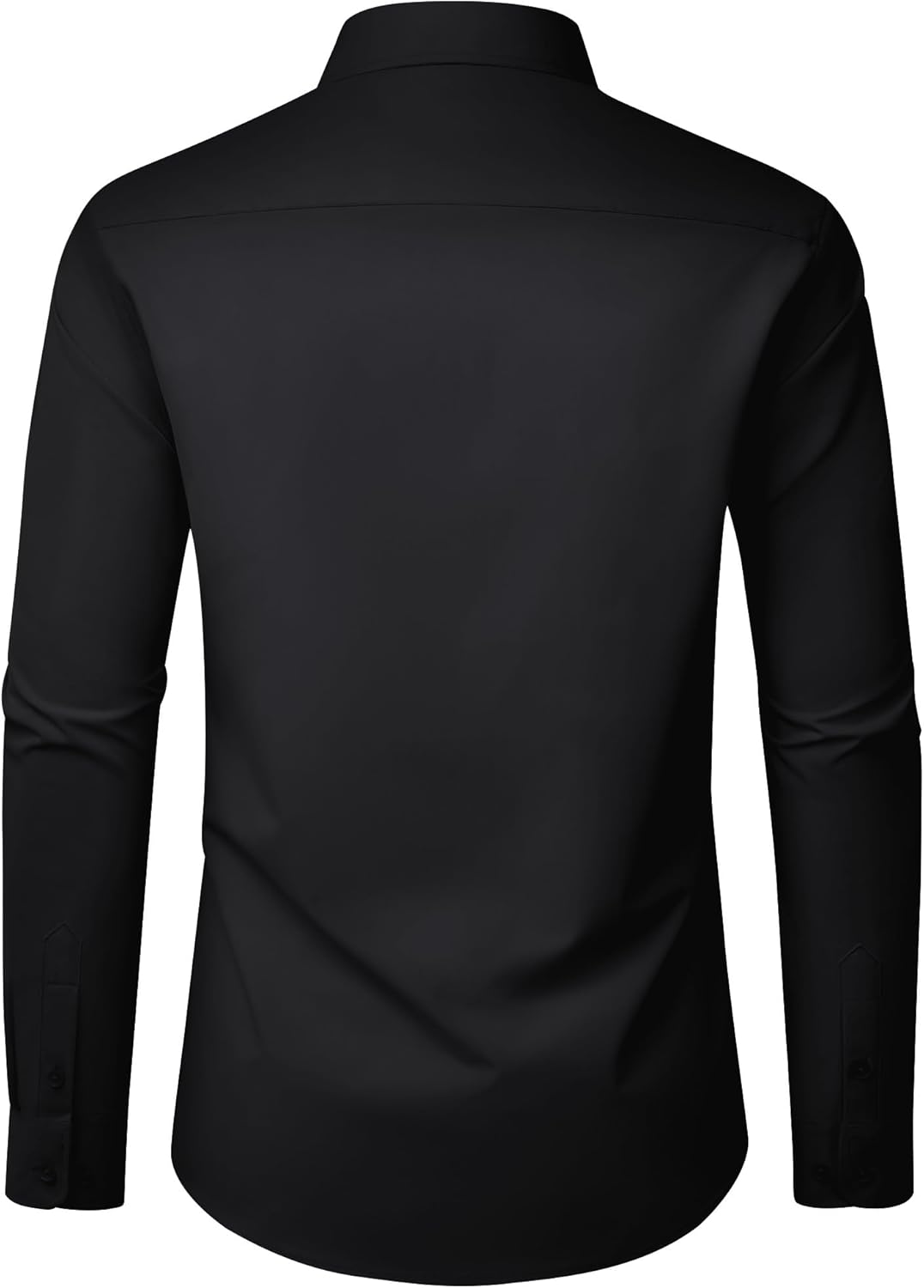 J.VER Mens Dress Shirts Long Sleeve Solid Formal Shirt Stretch Business Casual Wedding Button Down Shirts - Image 3