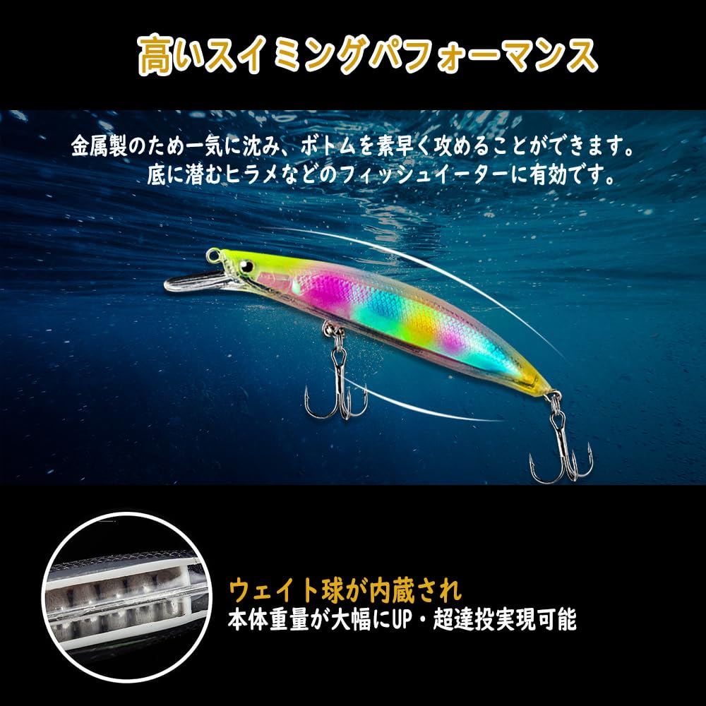 Amazon.co.jp: ルアー フローティングミノー シーバス ルアー