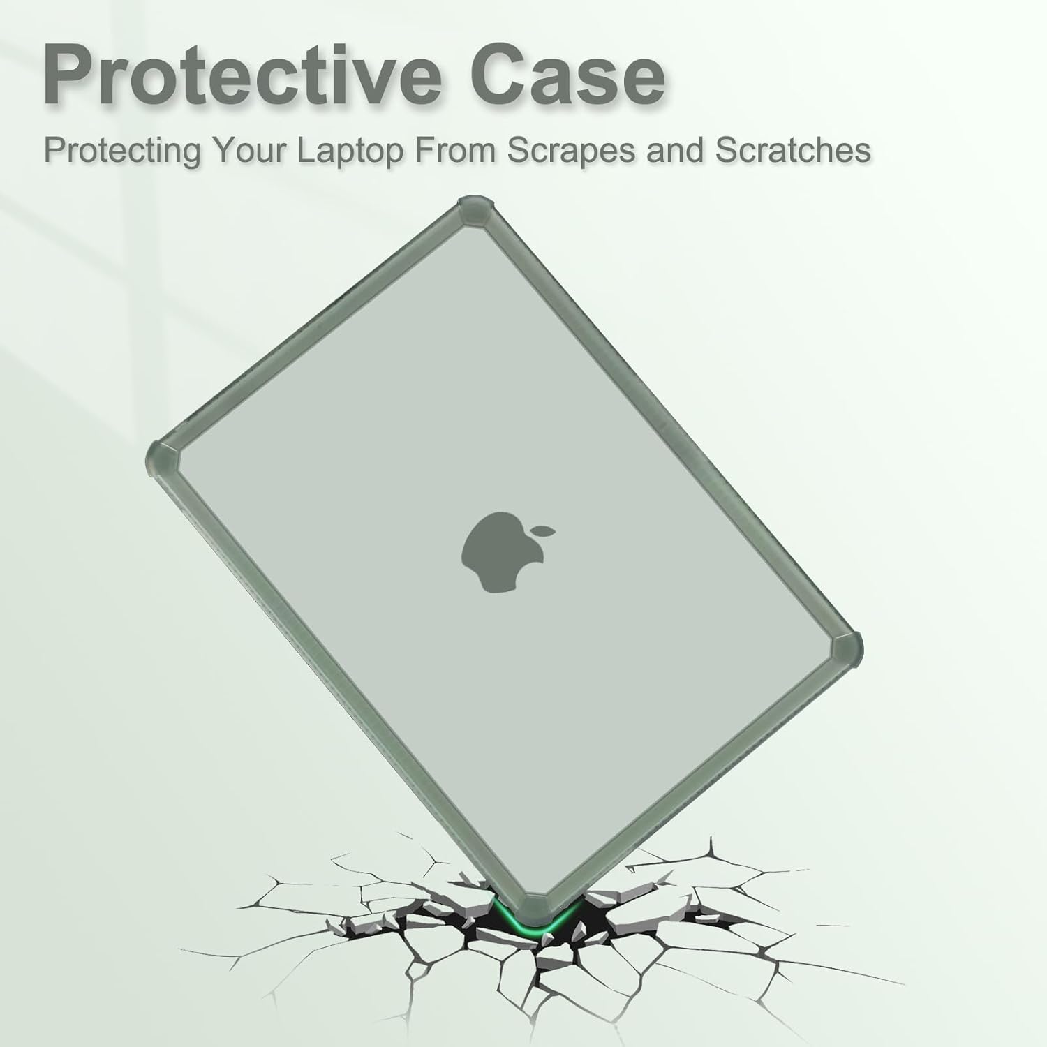 MOSISO Compatible with MacBook Pro 14 inch Case 2026-2021 M5 M4 M3 M2 M1 A3434 A3112 A3185 A3401 A2918 A2992 A2779 A2442, Anti-Cracking TPU Bumper Hard Shell&Keyboard Skin&Screen Film, Emerald Green - Image 3