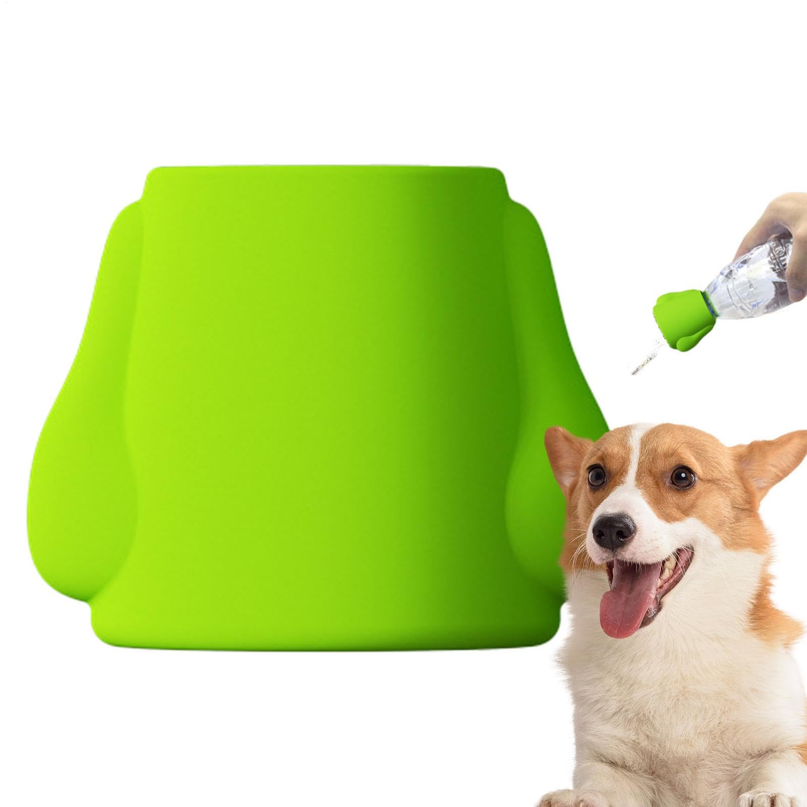 Water Bottle Shower Head - Portable Pet Shower Head Attachment, Pet Bathing Tool, Silicone Outdoor Water Sprayer, Bottle Cap Sprinkler, Outdoor & Indoor Dog Showerr Heads for Dogs, Hiking, Beach