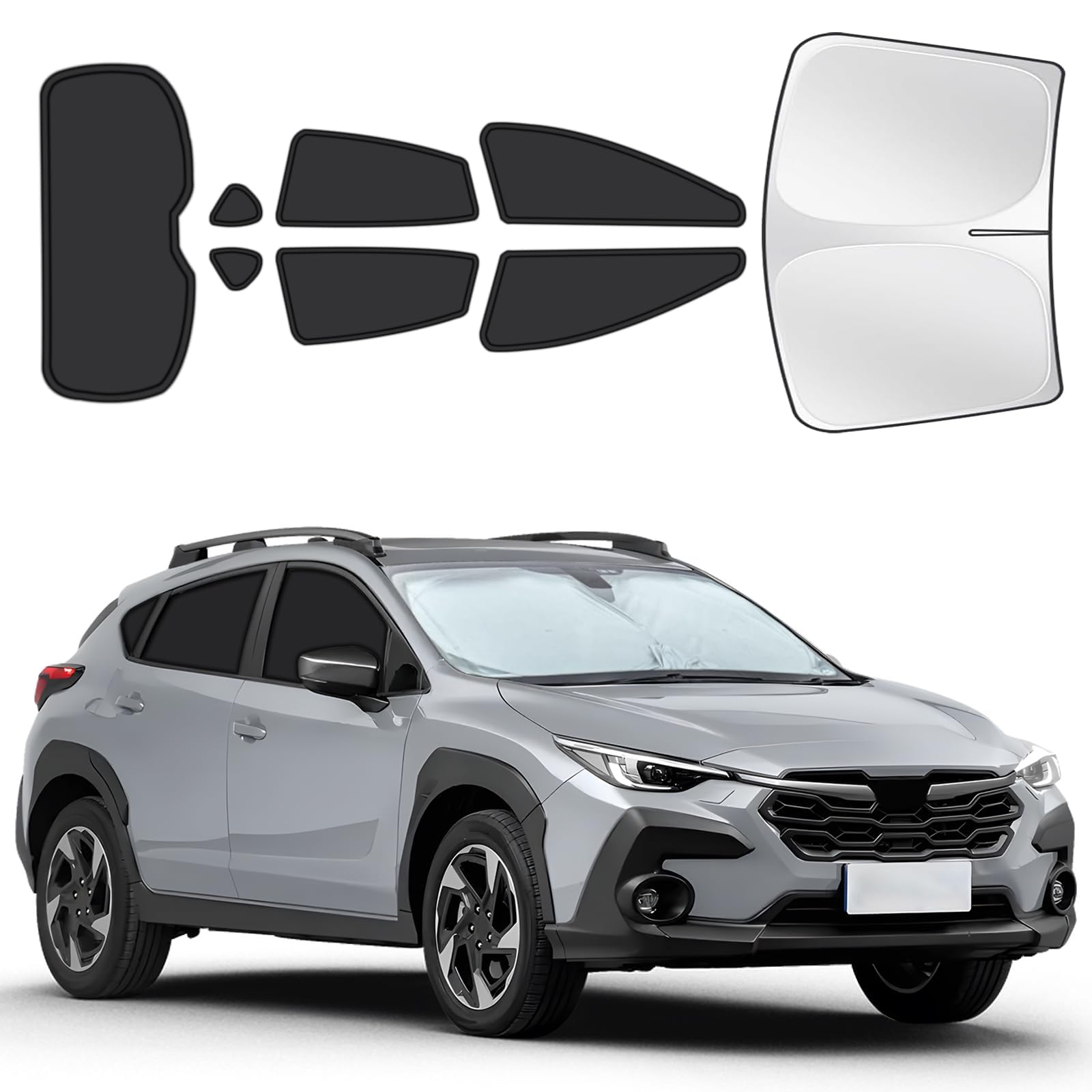 for Subaru Crosstrek 2018-2023 Car Window Shades, 8Pcs Full Window Covers