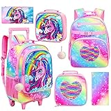 FTJCF 8PCS Rolling Backpack02