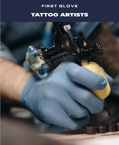 Miniatura 5 de Volt XL - Guantes desechables de nitrilo azul de 6 mil, 1000 unidades, 6 mil, aptos para alimentos, guantes de limpieza desechables, guantes con