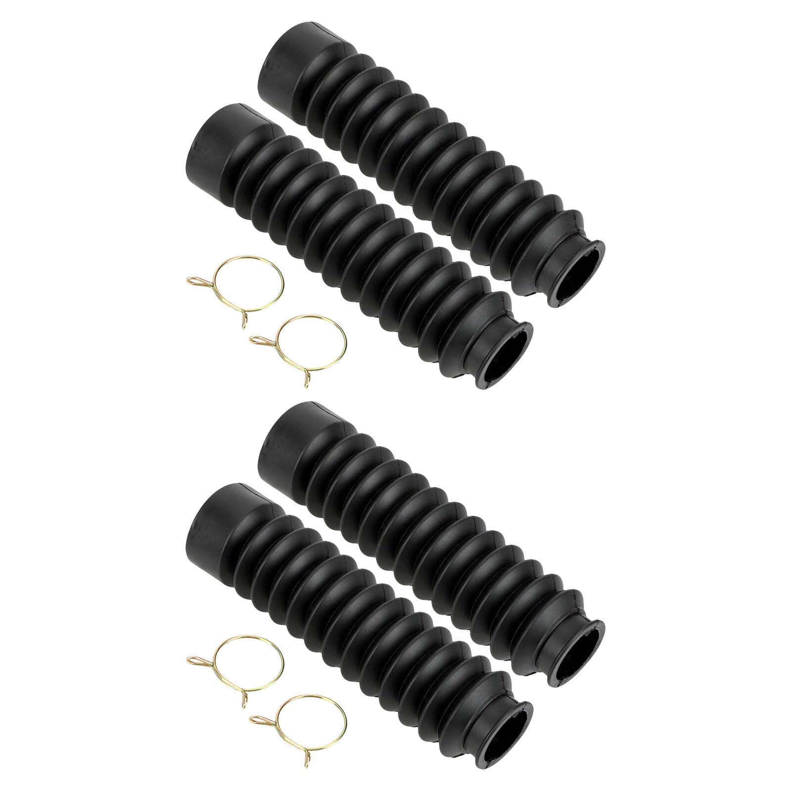 4pcs Motorcycle Front Fork Shock Absorber Covers Rubber Dust Boots Protective Gaiters for Dirt Bike Atv Off-road Use
