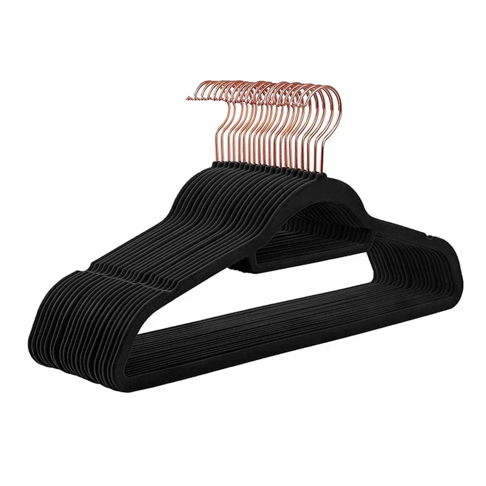 Duexioly A03-45Cm Velvet Hangers Anti-Slip Flocking Hanger Velvet Adult Clothes Rack Non-Marking Plastic Wardrobe Store Storag For Storage(A03-45Cm)