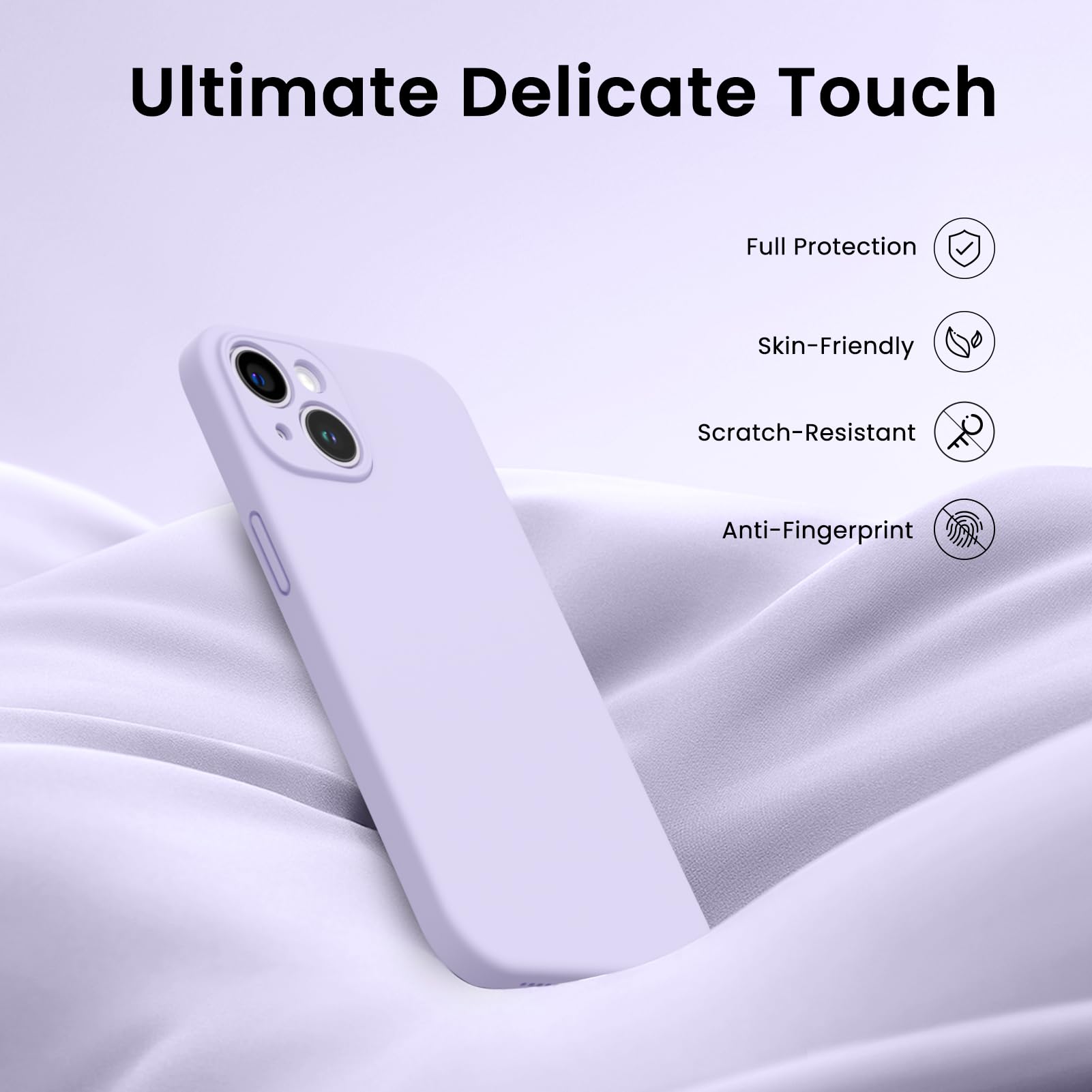 LeviDo Cover Compatibile per iPhone 14 PRO (6.1) Silicone Trasparente Ultrasottile TPU Gel Bumper Protettiva Gomma Motivo Case Morbida Custodia Antiurto, Gatto 1