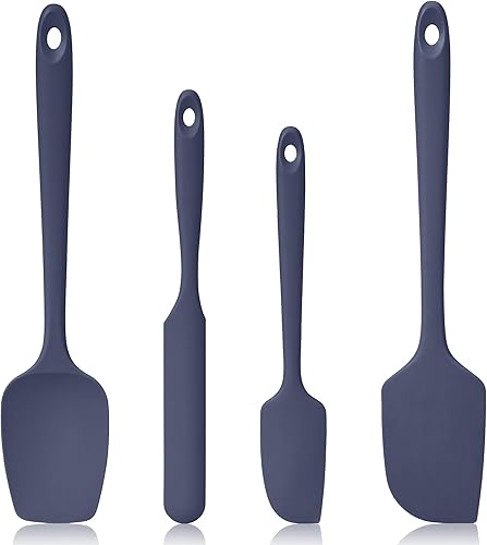 Miniatura 15 de Espátulas Resistentes al Calor de 600ºF, Cuchara de Silicona de Cocina Segura para Alimentos de Alto Calor Sin Costuras, Juego de Espátulas Cucharas