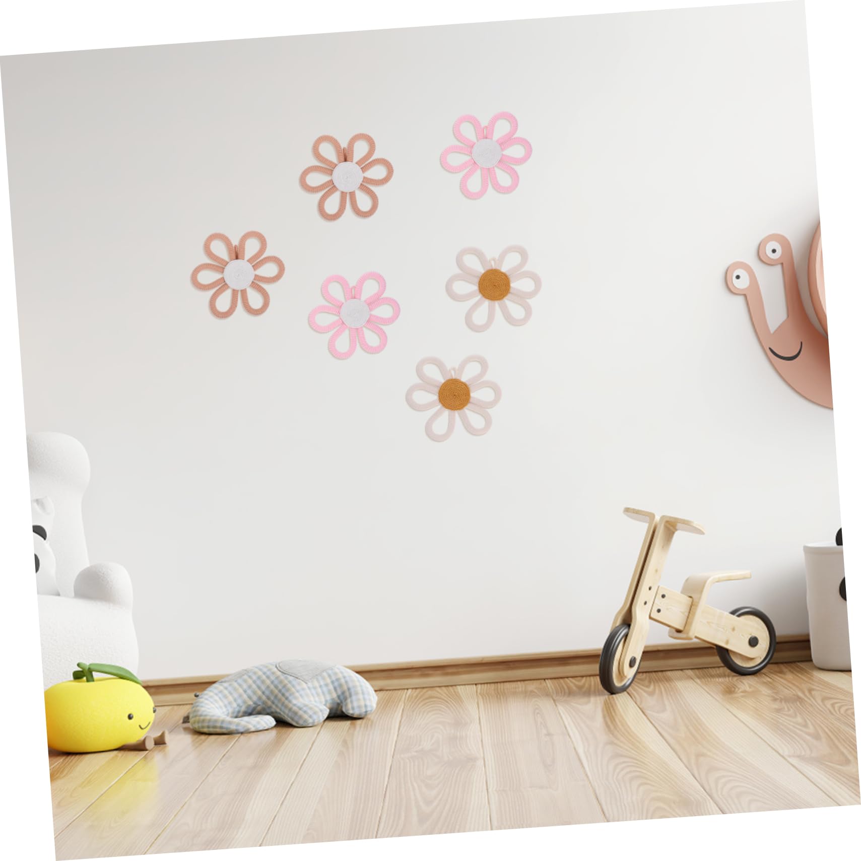 BESTOYARD 6pièces Décor Floral Suspendu Pour Chambre Décoration Murale Artisanale Accessoires De Fête Pour Ambiance Joyeuse Et Créative