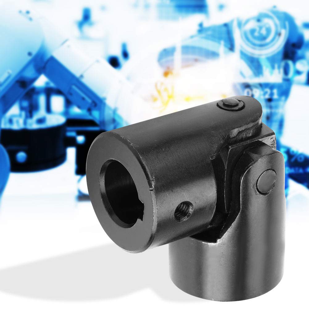 Universal Shaft Coupling, DIY Steering Universal Joint, Motor Connector DIY Steering Universal Joint with Keyway 25x49x108mm