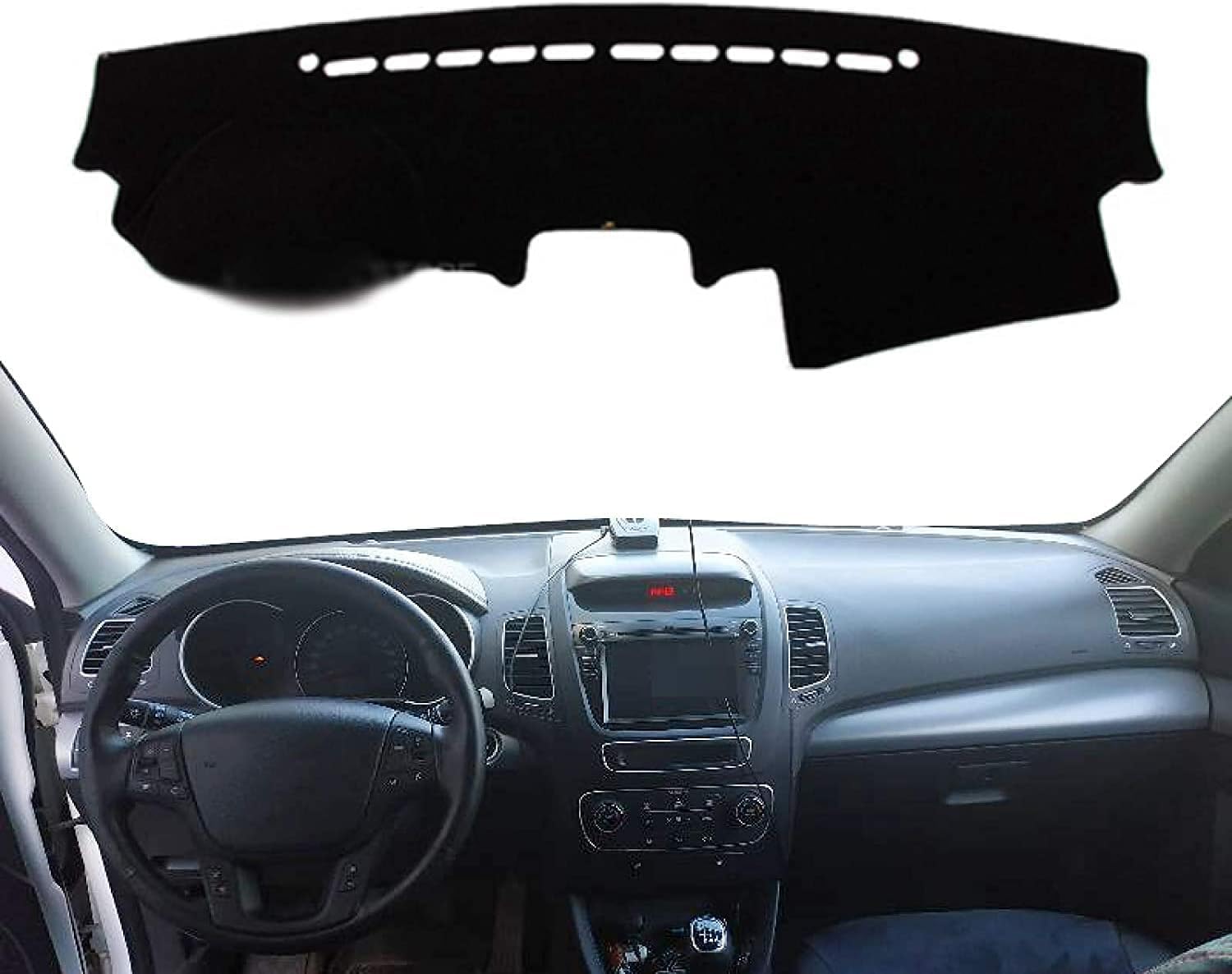DdaiXQ Car Dashboard Mat For Kia Sorento 2012 2013 2014, Anti Slip Anti Glare Dustproof Dashboard Cover Pad Protector Dash Cover Sunshade Dashmat