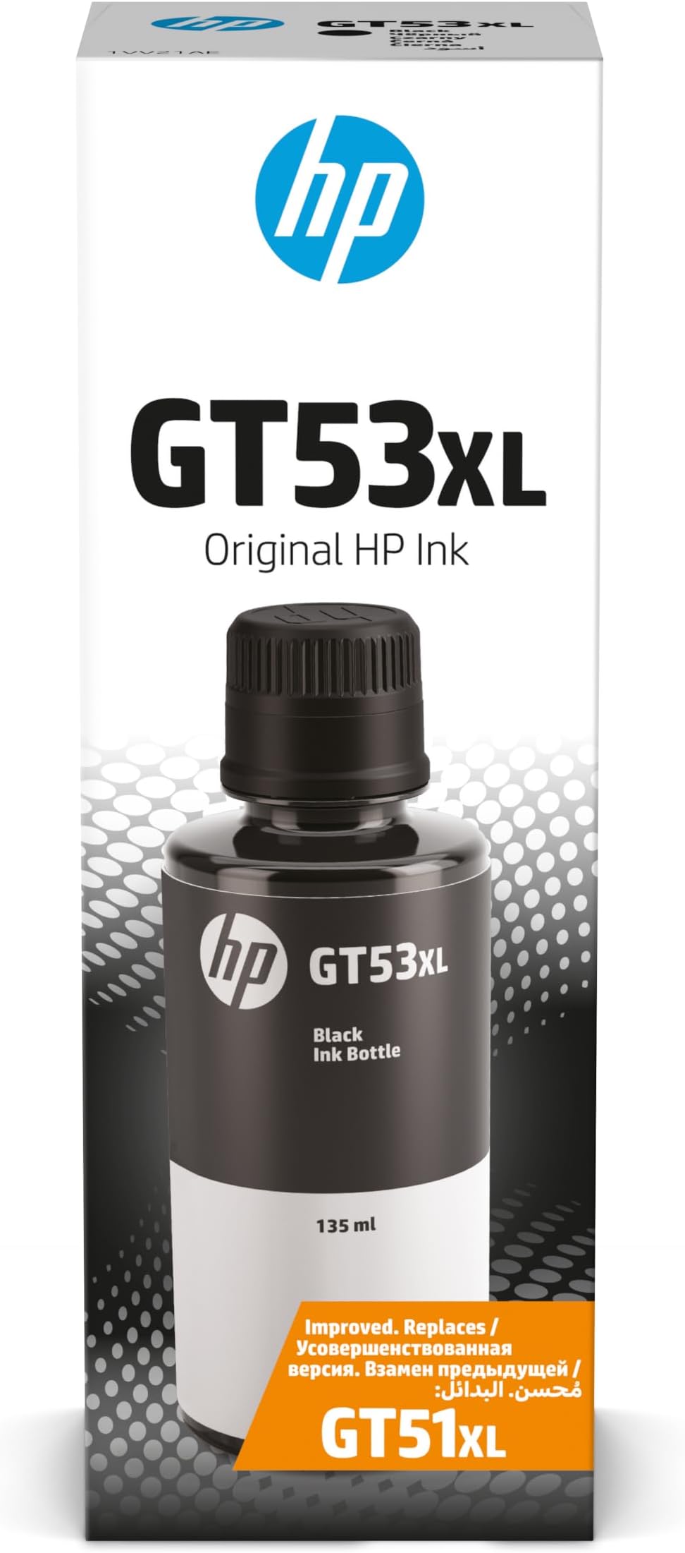 Hp Gt53XL 135-ml Black Original Ink Bottle