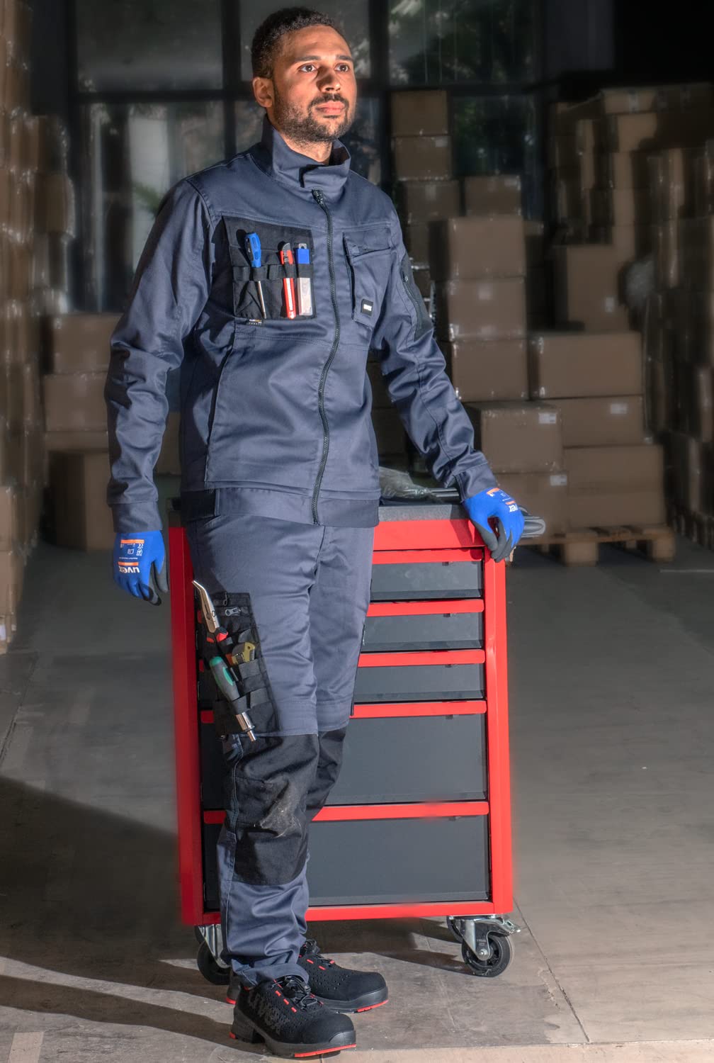 Uvex Echor - Pantalones de Trabajo para Hombres con Mucho - Flexibles & robustos