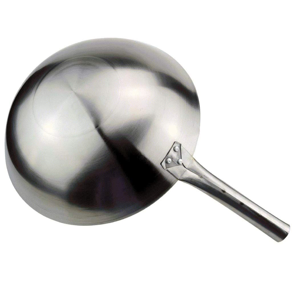 Wok， ręcznie kuty garnek ze stali węglowej， Wok ze stali nierdzewnej， wszystkie kuchenki， łącznie z patelnią，36cm