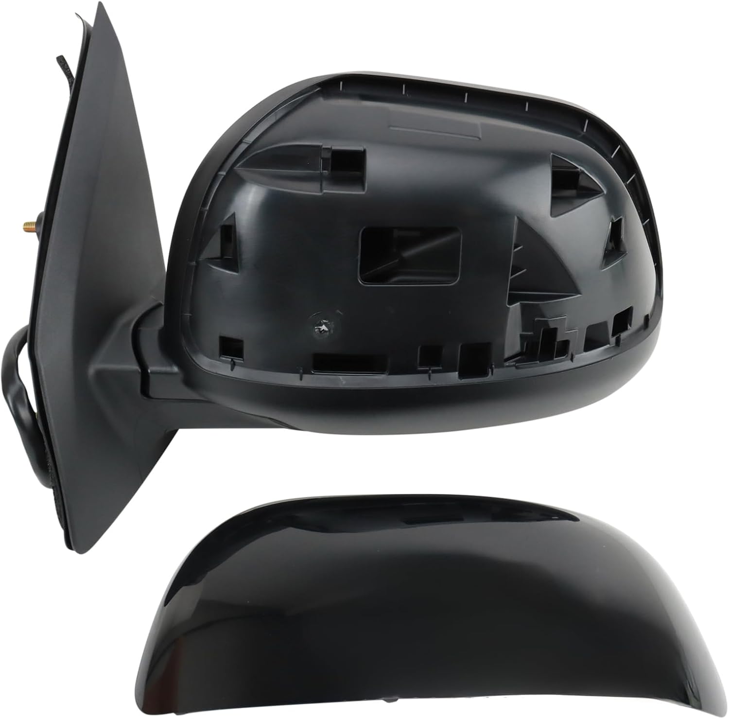 TRQ Driver and Passenger Side Mirror Assembly Set Power Heated Textured Smooth Paint to Match Compatible with 10–24 Mitsubishi Outlander 11–24 Outlander Sport