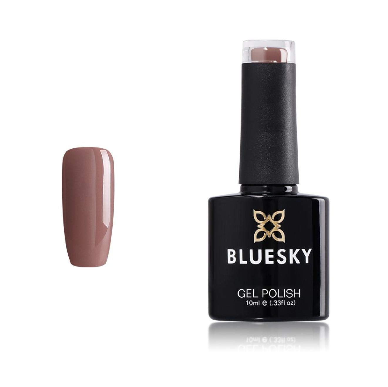 Bluesky Gel Nail Polish, Hot Chocolate CS26, Light Brown, Long Lasting, Chip Resistant, 10 ml (Requires Drying Under UV LED Lamp)