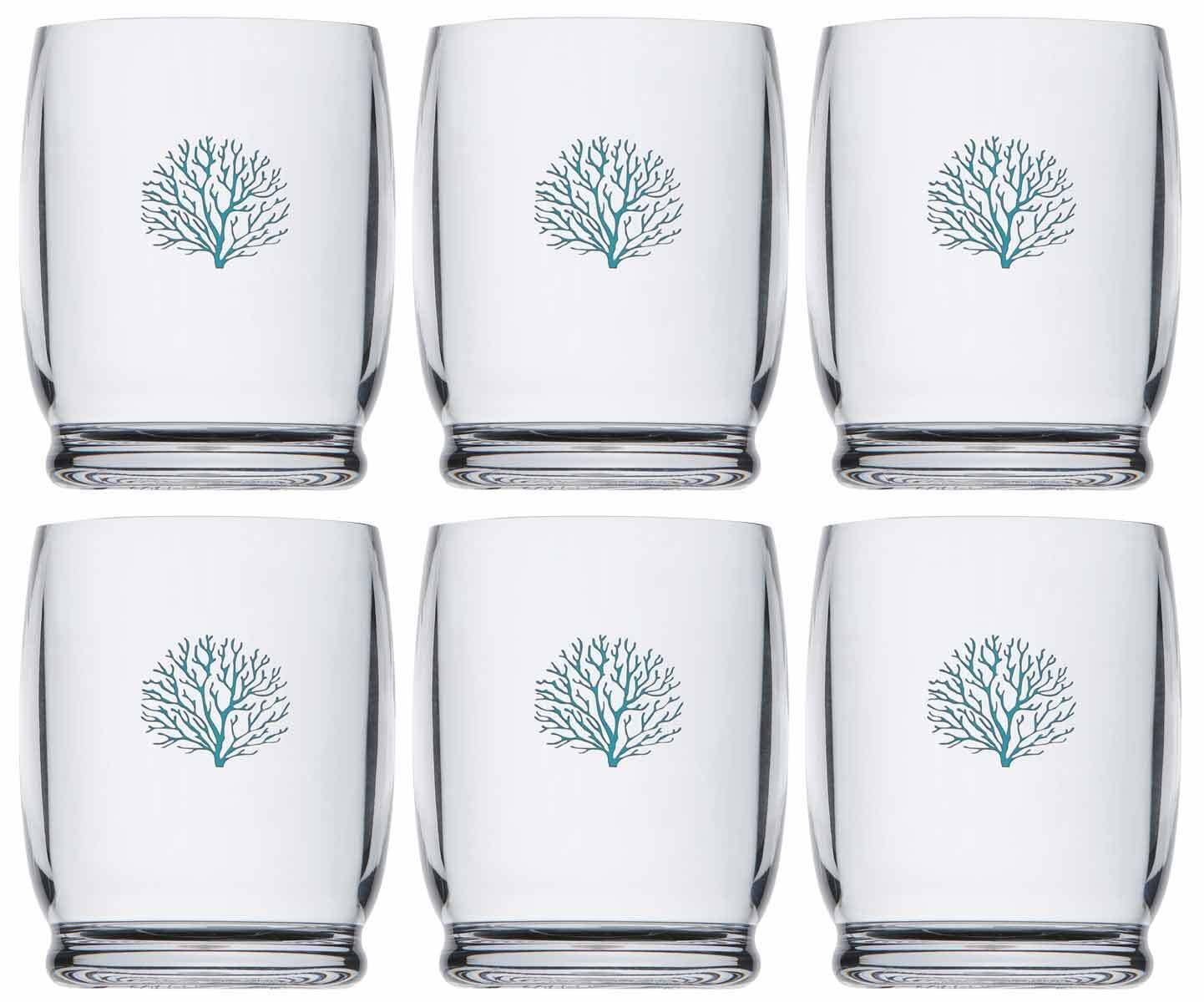 Marine Business Acqua Water Glass Set of 6 Unbreakable