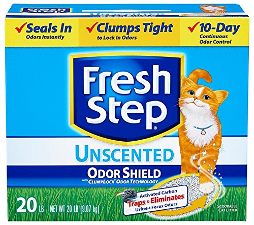 Fresh Step Odor Shield Scoopable Unscented Litter - 20 lb