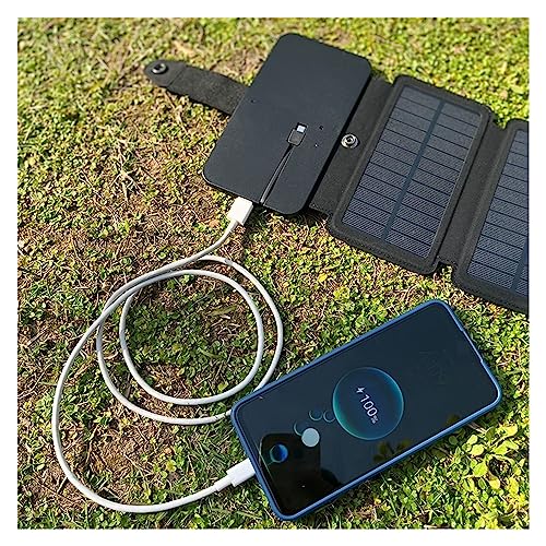 Panel solar portátil plegable 5V USB para teléfono celular 4