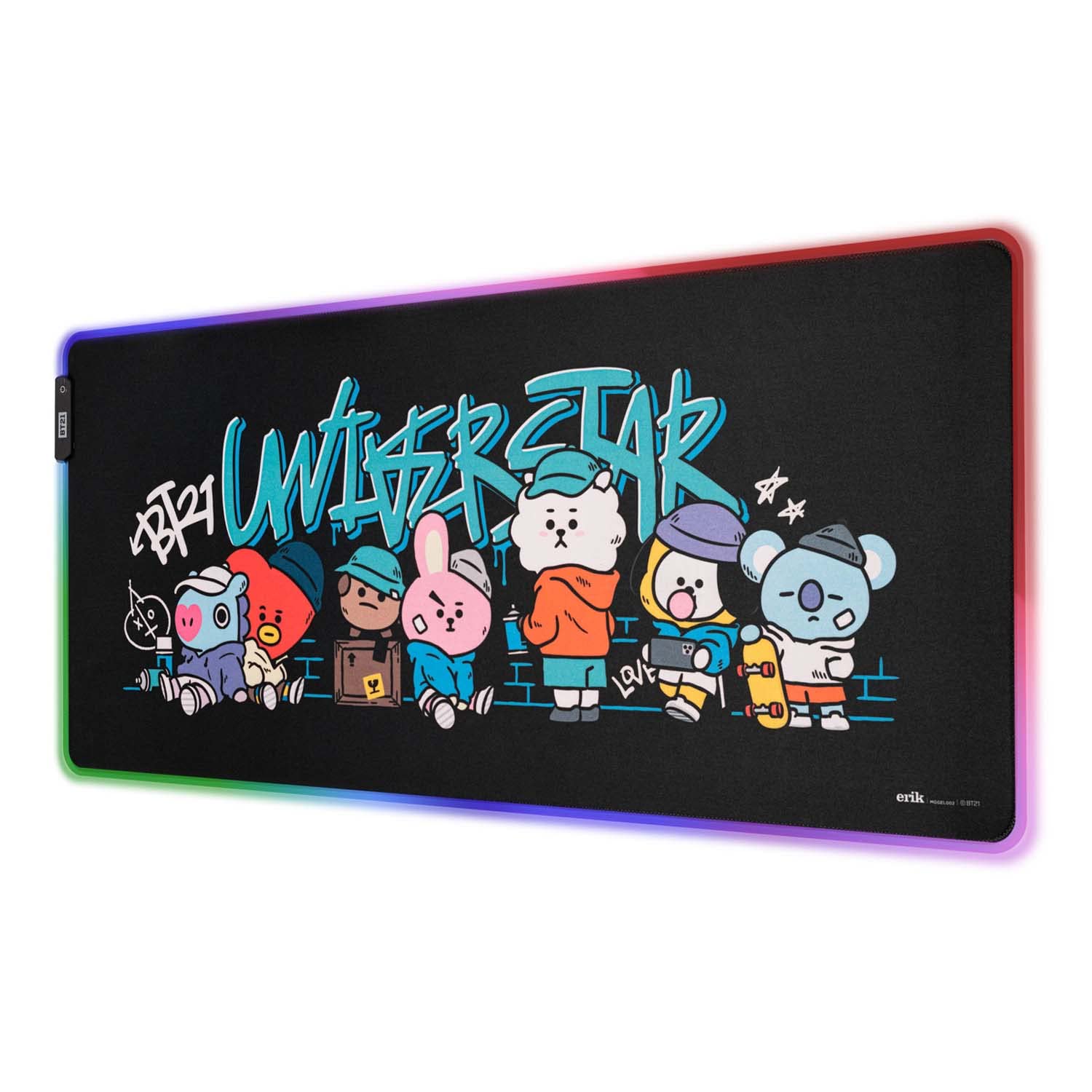 Buy Official Merchandise BT21 XXL RGB Gaming Mouse Mat LED Mouse Mat 