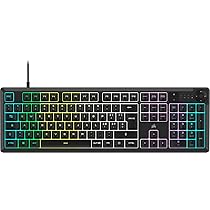Corsair K55 CORE RGB Tastiera da Gioco a Membrana Cablata – Interruttori Silenziosi e Reattivi – Resistenza al Versamento – RGB a Dieci Zone – Compatibile con iCUE – QWERTY IT – PC, Mac – Nero