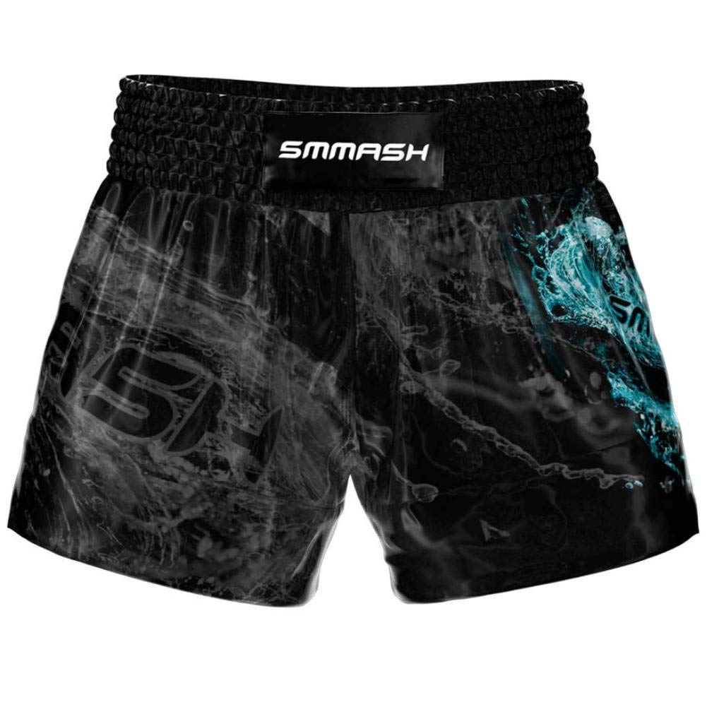 SMMASH MMA Shorts Herren Kurz Sporthose Thaibox Muay Thai Hose Boxhose Trainingsshorts Atmungsaktiv Elastisch Abriebfest