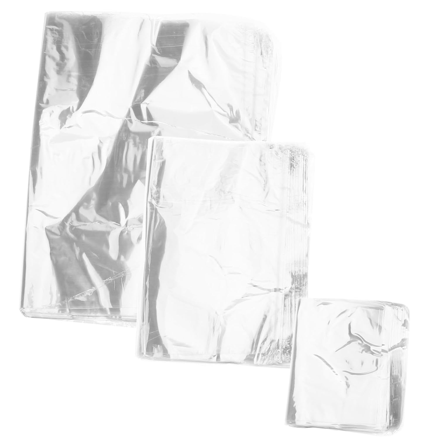 Gatuida Heat Shrinkable Film 300pcs Shrink Wrap Bags for Bottles DIY Shoes Storage High Shrinkage Easy to Seal