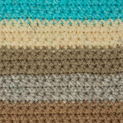 Image of Red Heart With Love Yarn, Stripe - Sandbar Stripe