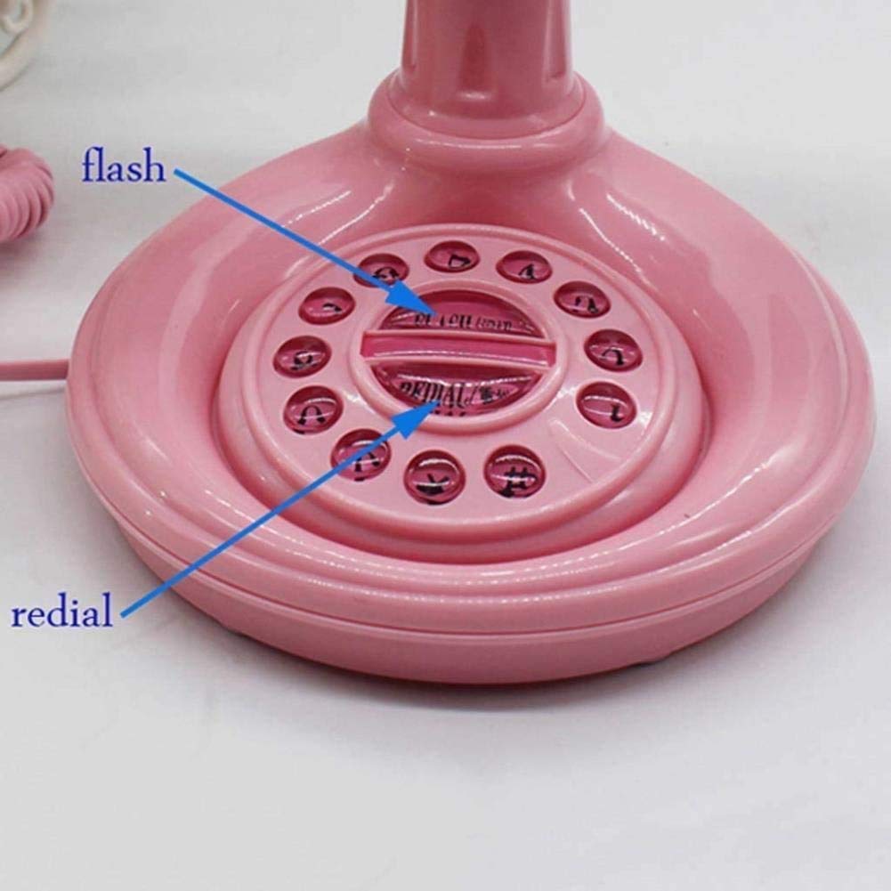 Telefony stacjonarne Princess Classic przewodowe Telefon do kuchni domowej Biuro hotelowe z przyciskiem Brak identyfikatora dzwoniącego przychodzącego