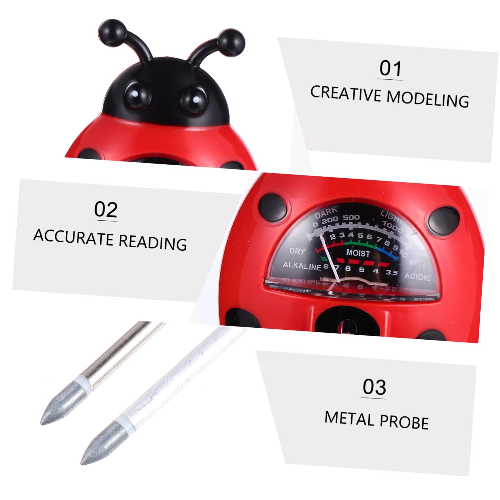 Toddmomy 3pezzi Tester Del Multifunzionale Misuratore Ph Umidità Giardinaggio Adatto Per Ed Facile Usare e