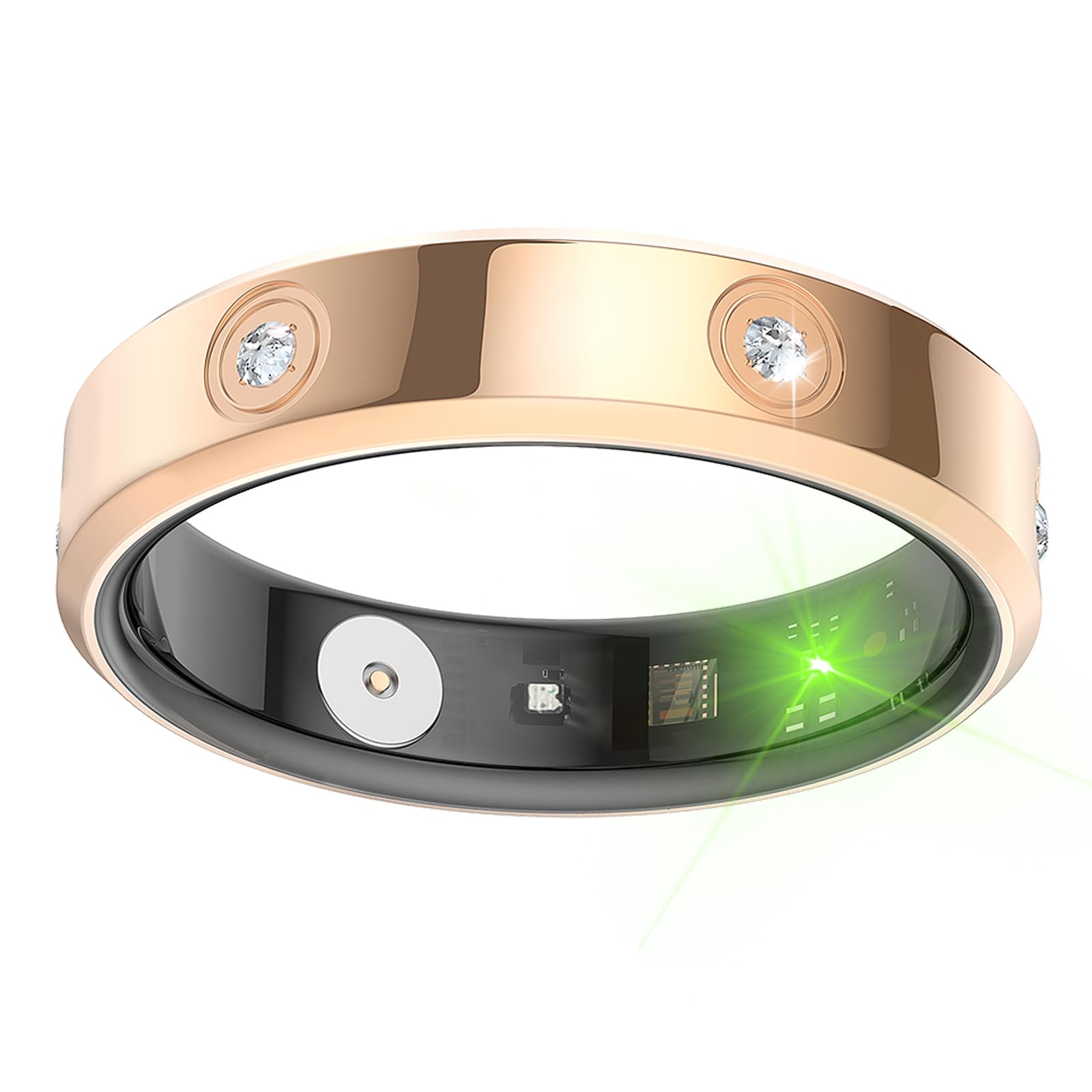 findtime Smart Ring Women Fitness Ring Pedometer Heart Rate Monitor Sleep Tracker Step Counter Fitness Tracker for Sports Time, Distance, Calories Compatible with Android iOS