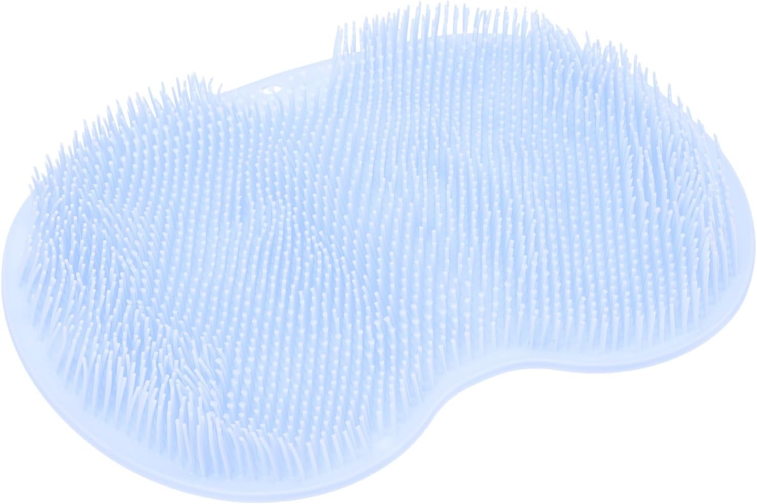 Beavorty Multi-Functional Foot Massager Scrubber with Suction Cups 23x30cm Blue TPE Non-Slip Foot Scrubber Pad for Shower and Bathroom Acupressure Massage Mat Cleaning and Relaxation
