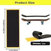 Vista 2 de WINDIR 24 piezas de cinta de agarre de espuma + 1 pantalón de dedo para diapasones, 1.496 x 4.331 in, patinetas MiNi de madera negro profesional
