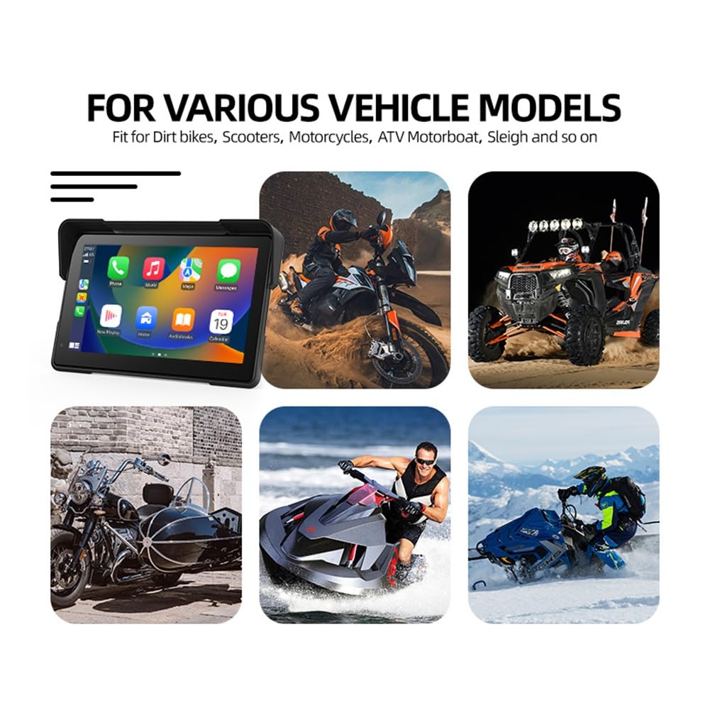 Écran Neuf et Belle Qualité – Connectivité Étanche Noir Moto