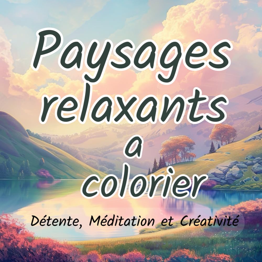 Paysages relaxants a colorier: Détente, méditation et créativité
