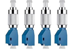 Durable FC LC Adapter, 4-Pack Fiber Optic Connector
