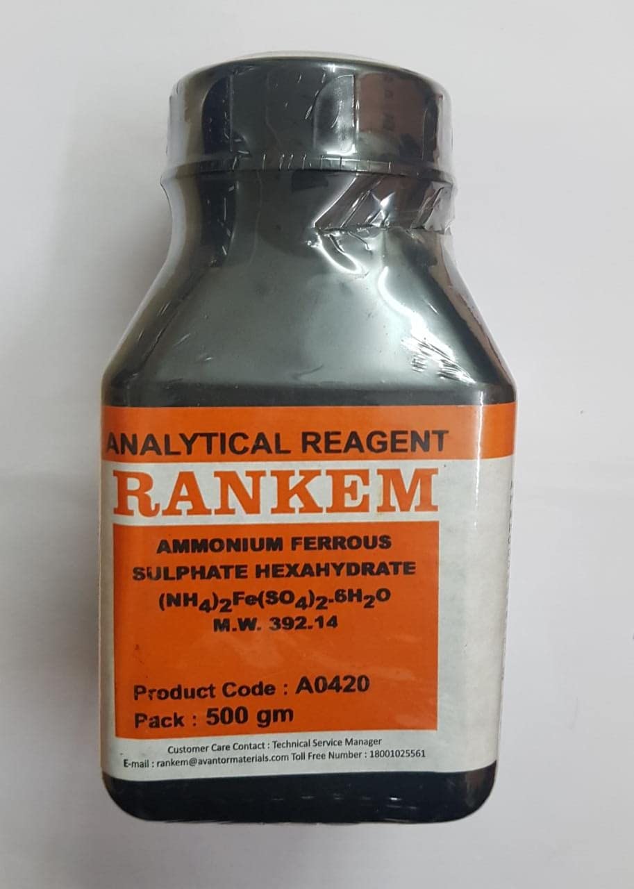 See full amazon price history chart for AMMONIUM FERROUS SULPHATE HEXAHYDRATE 500GM AMMONIUM FERROUS SULPHATE HEXAHYDRATE 500GM (B0B9XWJDFW) Amazon Price History, Amazon Price Tracker