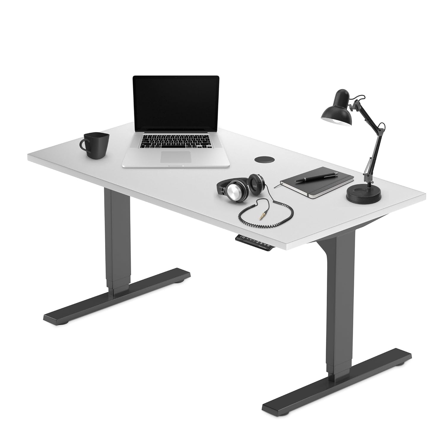 Progressive Desk Stand Up Height Adjustable Electric Standing Desk - 48 x 30 with Dual Motor 3 Stages