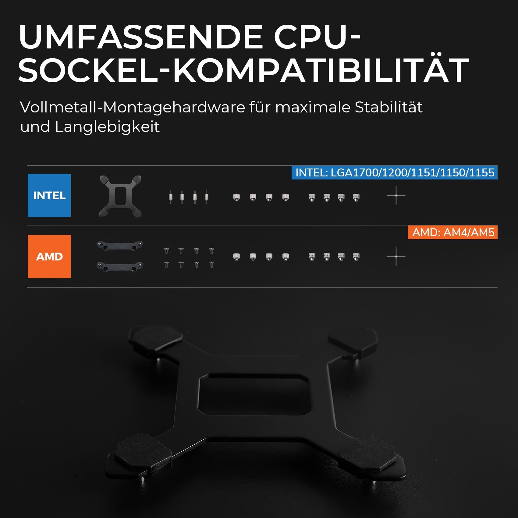 TRYX Panorama ARGB 240 Schwarz | 240mm AIO mit 6,5" AMOLED Display für anamorphe 3D-Effekte, Asetek 8. Gen Pumpe, 280W TDP, ARGB-Lüfter - für LGA 1851/1700/1200/115X & AM5/AM4