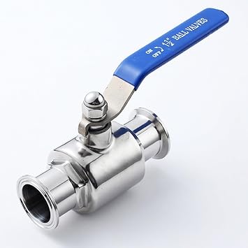2.5 inch Tri-Clamp Clover Ball Valve Stainless Steel 304,PTFE Lined2" Tude OD 2.5 inch Tube OD
