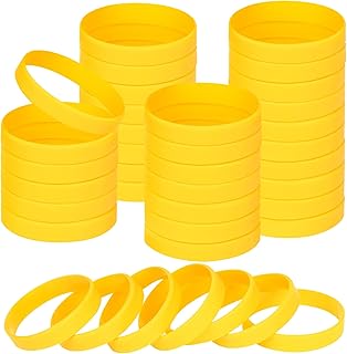 NAHRMY Pulseras Elásticas de Silicona, Pulseras de Goma, Brazalete Elastica para Hombres Mujeres Estudiante Accesorios de Cumpleaños Fiestas Deportivas Escolares