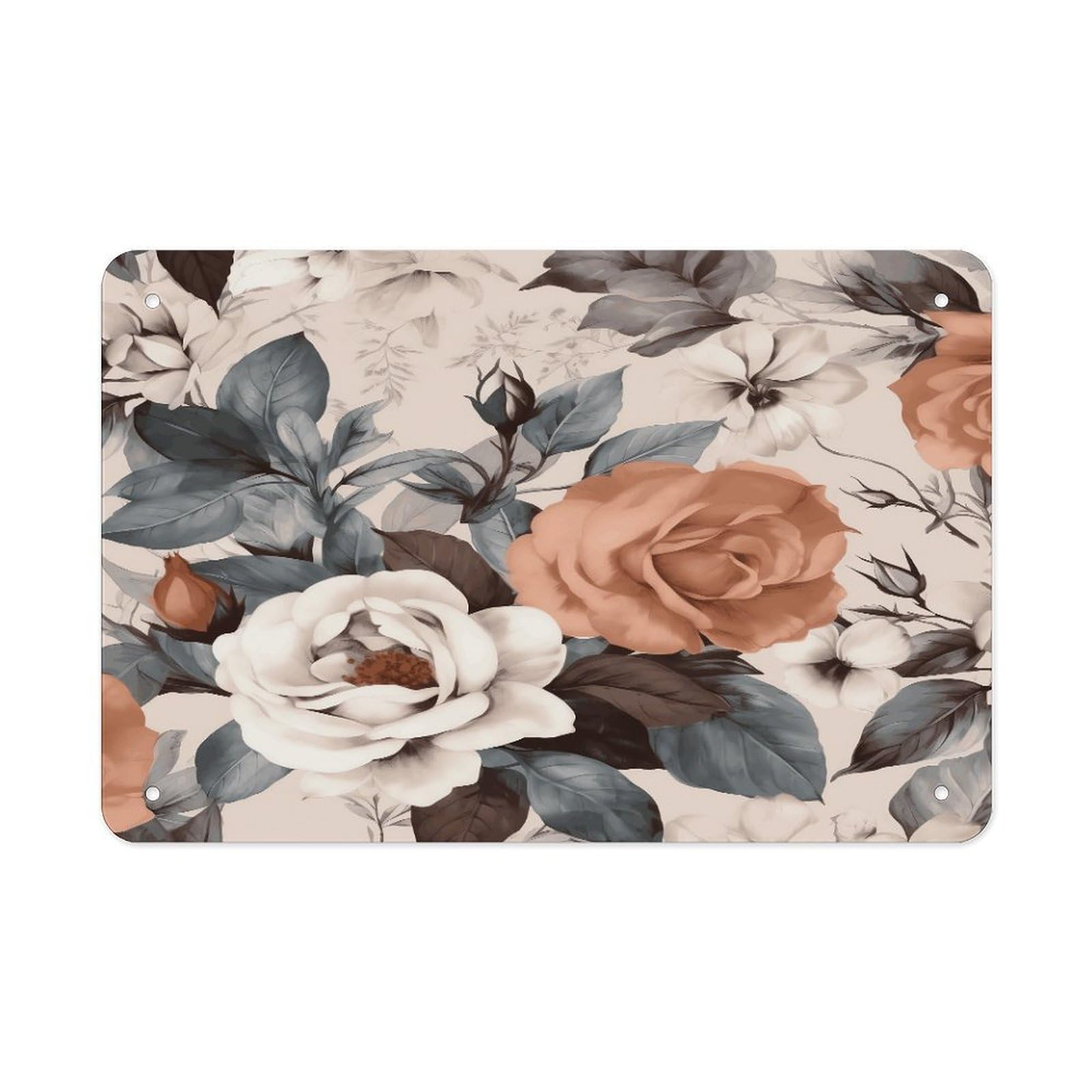 Fodpand Style Flowers Wall Art Metal Signs Tin Sign