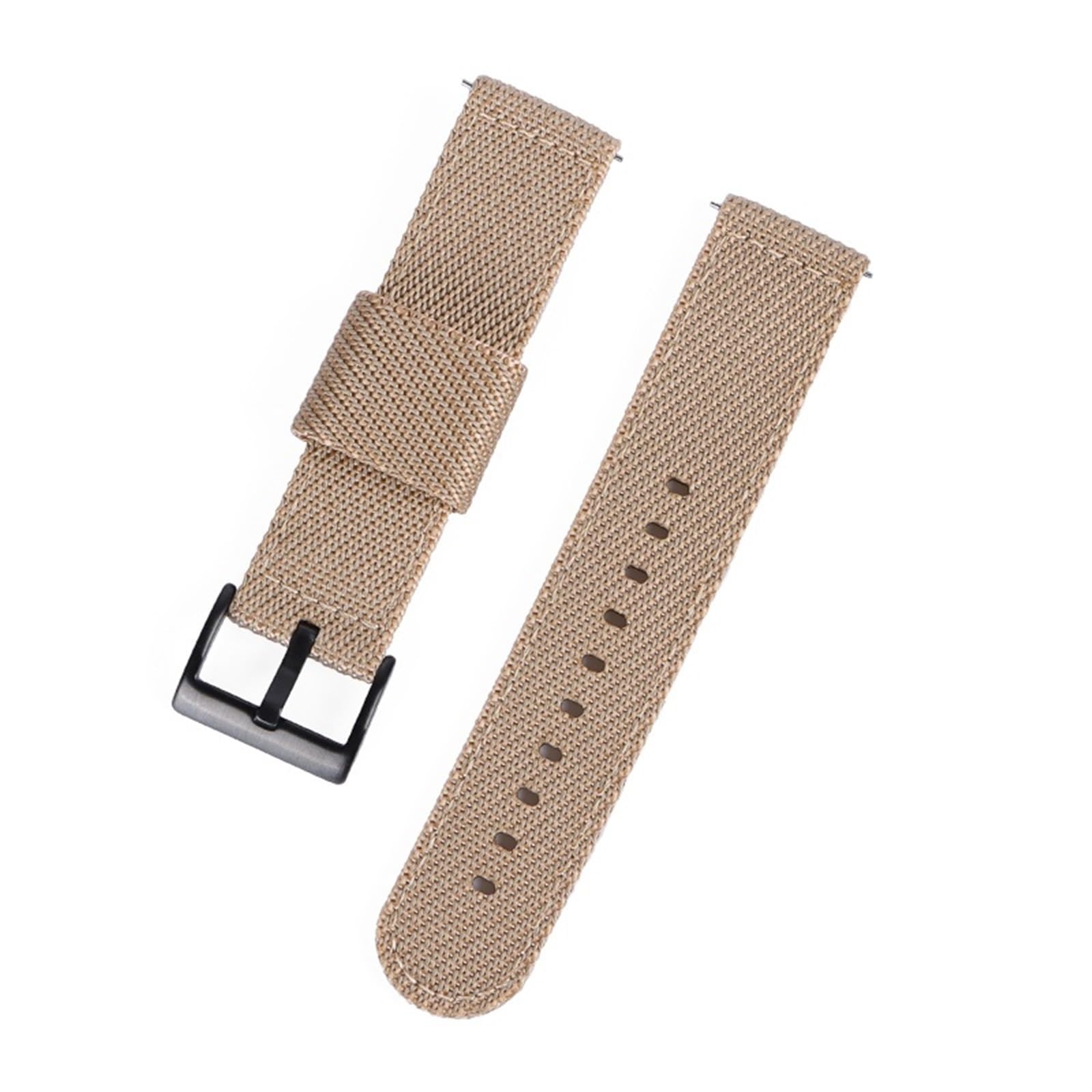 HABITZ 20mm 22mm nylonowy pleciony pasek bransoletka Quick Release kompatybilna for zegarkiem Samsung Galaxy kompatybilna for zegarkiem Huawei GT opaska na nadgarstek (Color : Beige, Size : 22mm Wid
