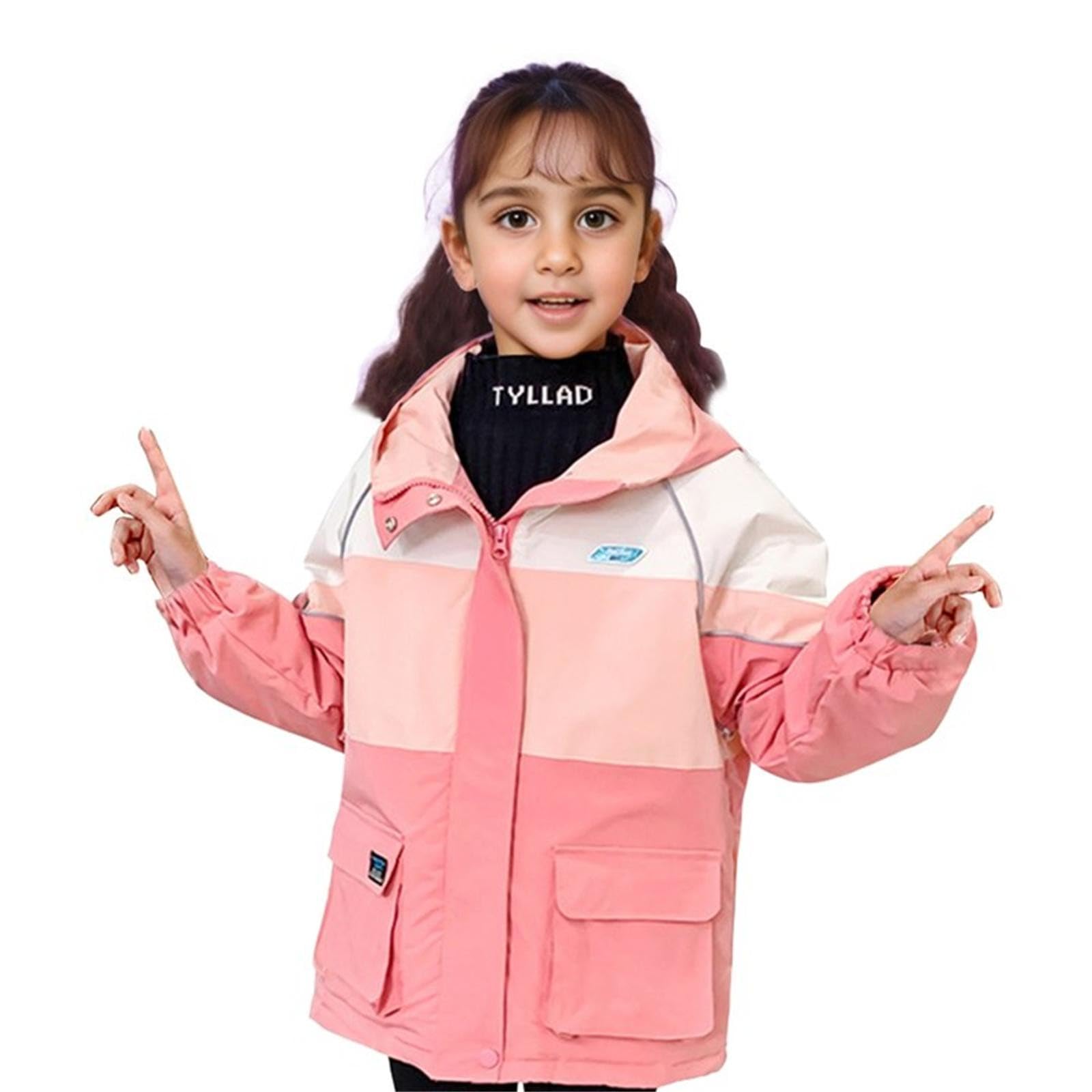 Genérico Chaqueta Vaquera Niña - Chaqueta Deportiva De Invierno para Niñas Abrigo Montaña Exterior Ropa Gruesa Dura Algodón