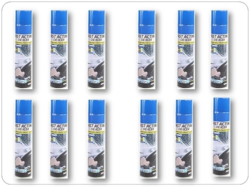 De-Icer Spray 300ml – Pack of 12 | Powerful Fast-Acting Ice & Frost Remover for Car Windscreens, Windows, Mirrors & Locks – Winter Car Care Essentials”