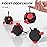 Fidget Dodecagon -12-Side Fidget Toys Cube Relieves Stress and Anxiety Anti Depression Travel Toy Christmas Stocking Stuffers Gifts for Children and Adults (A4 Black red)