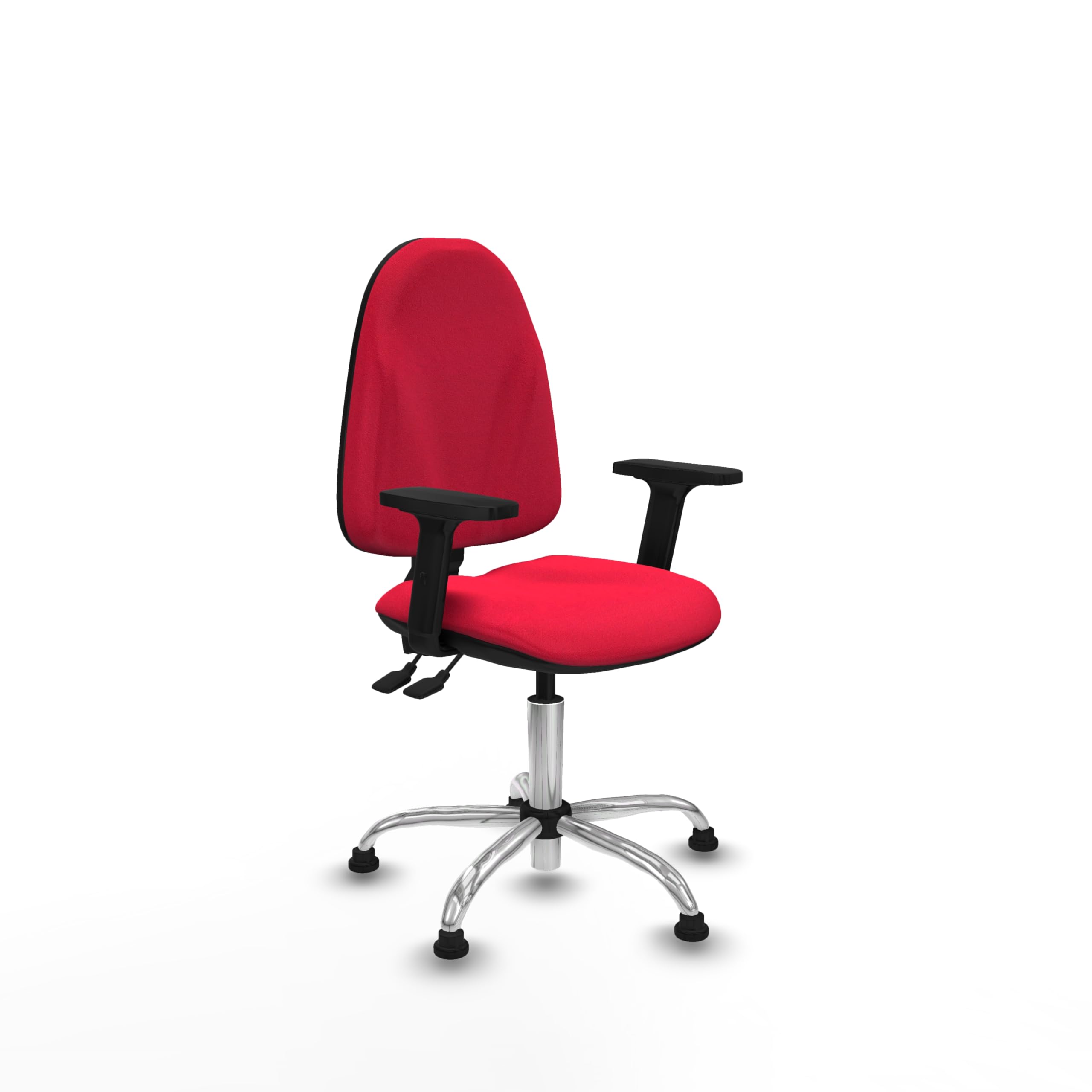 Piqueras y Crespo - Silla ergonómica cómoda Algarra, operativa con Brazos 2D, Mecanismo asíncrono, Respaldo Regulable en Altura, Ideal para Oficina y Laboratorio.