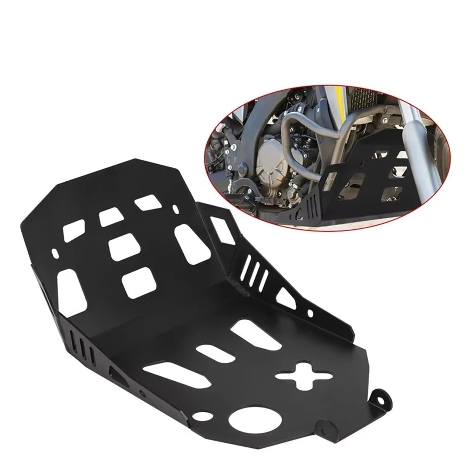 Protector Motor Cubre Carter para Loncin para VOGE 300 para Rally GY para RALLY300 Cubierta Protección Motor Chasis Debajo Placa Deslizamiento Protector Panza