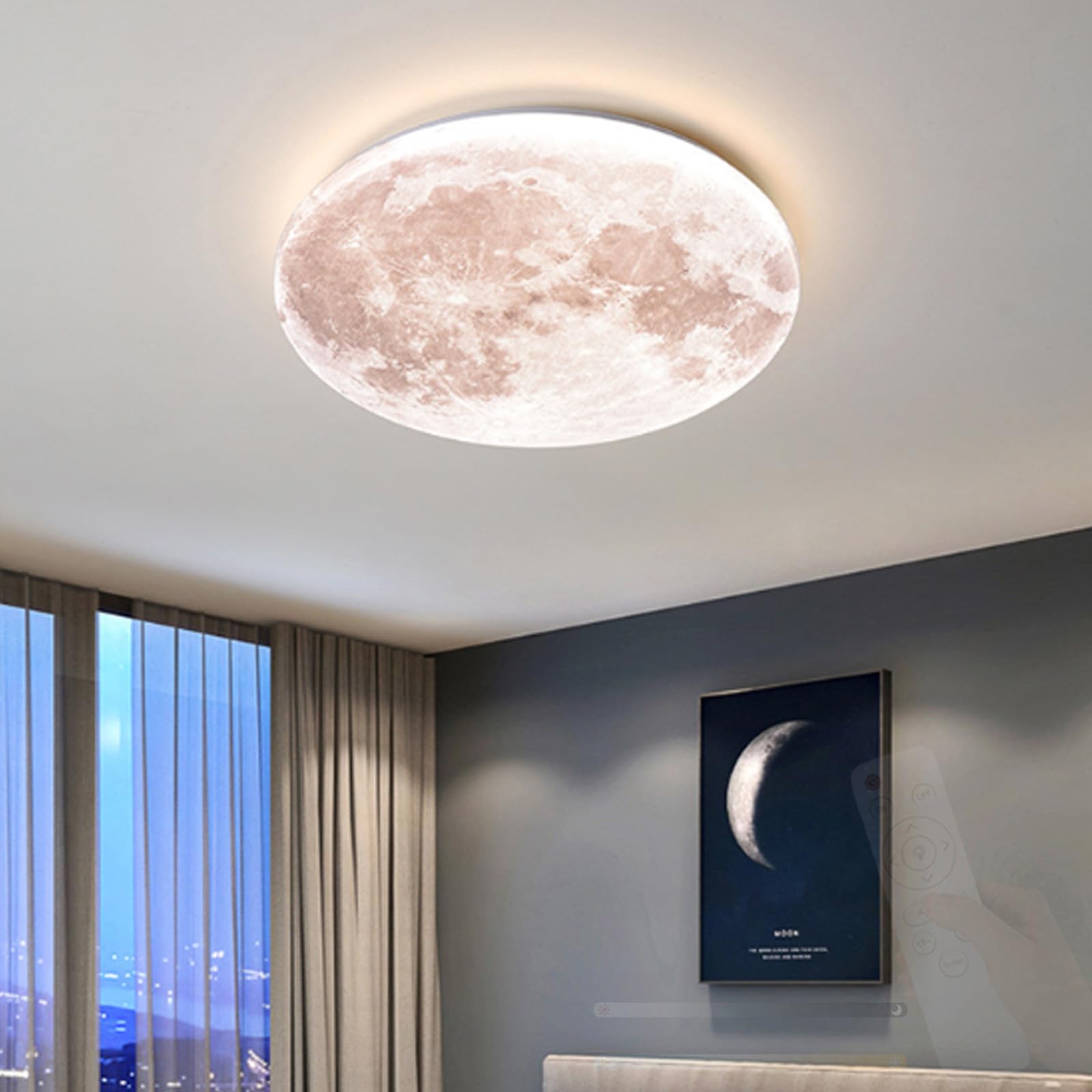 Plafonnier LED chambre et cuisine moderne rond et dimmable pour une ambiance cocooning